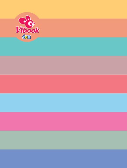 Tập ViBook 96 trang ten màu sắc in caro
