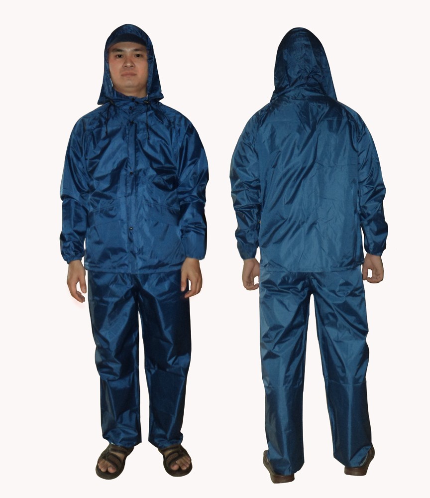 Áo mưa bộ vải dù 2 lớp 3x (65 70kg)